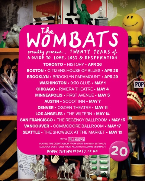 US-thewombats-20years-tourposter-announcement_1080 x 1350.