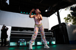 Rapper and producer Myst Milano performs at Lavender Wild Festival in Toronto