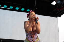 Rapper and producer Myst Milano performs at Lavender Wild Festival in Toronto