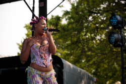 Rapper and producer Myst Milano performs at Lavender Wild Festival in Toronto
