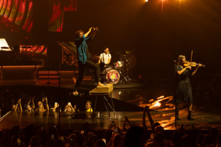 The Lumineers perform in Hollywood, Florida, on October 7, 2025. The performance was part of the Automatic world tour. (Photo by Geoffrey Clowes/Amplify Music Magazine)