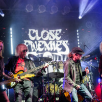 Trace Foster, Tom Hamilton, Chasen Hampton, and Peter Stroud perform with Close Enemies in Fort Lauderdale, Florida, on January 24, 2026.