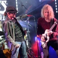 Chasen Hampton and Peter Stroud perform with Close Enemies in Fort Lauderdale, Florida, on January 24, 2026.