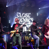 Trace Foster, Tom Hamilton, Chasen Hampton, and Peter Stroud perform with Close Enemies in Fort Lauderdale, Florida, on January 24, 2026.