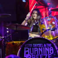 Paige Cantrill performs with Vern Daysel & The Burning Breeze in Fort Lauderdale, Florida, on January 24, 2026.