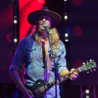 Coby Dante performs with Vern Daysel & The Burning Breeze in Fort Lauderdale, Florida, on January 24, 2026.