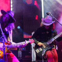 Vern Daysel and Nico G. Swarley perform with Vern Daysel & The Burning Breeze in Fort Lauderdale, Florida, on January 24, 2026.