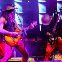 Vern Daysel and Nico G. Swarley perform with Vern Daysel & The Burning Breeze in Fort Lauderdale, Florida, on January 24, 2026.