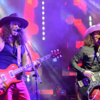 Vern Daysel and Nico G. Swarley perform with Vern Daysel & The Burning Breeze in Fort Lauderdale, Florida, on January 24, 2026.