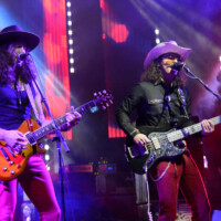 Vern Daysel and Nico G. Swarley perform with Vern Daysel & The Burning Breeze in Fort Lauderdale, Florida, on January 24, 2026.