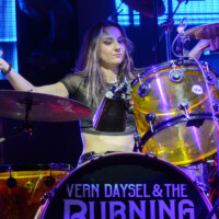 Paige Cantrill performs with Vern Daysel & The Burning Breeze in Fort Lauderdale, Florida, on January 24, 2026.