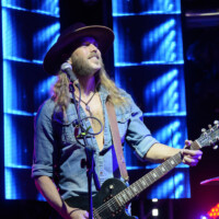 Coby Dante performs with Vern Daysel & The Burning Breeze in Fort Lauderdale, Florida, on January 24, 2026.