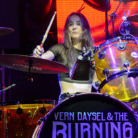 Paige Cantrill performs with Vern Daysel & The Burning Breeze in Fort Lauderdale, Florida, on January 24, 2026.