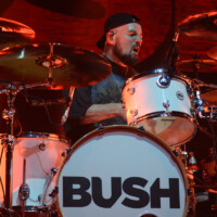 Nik Hughes performs with Bush in Hollywood, Florida, on May 12, 2026. The performance was part of the "The Land of Milk and Honey" tour. (Photo by Geoffrey Clowes/Sipa USA)