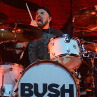 Nik Hughes performs with Bush in Hollywood, Florida, on May 12, 2026. The performance was part of the "The Land of Milk and Honey" tour. (Photo by Geoffrey Clowes/Sipa USA)