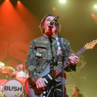 Nik Hughes and Gavin Rossdale perform with Bush in Hollywood, Florida, on May 12, 2026. The performance was part of the "The Land of Milk and Honey" tour. (Photo by Geoffrey Clowes/Sipa USA)