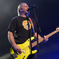 Corey Britz performs with Bush in Hollywood, Florida, on May 12, 2026. The performance was part of the "The Land of Milk and Honey" tour. (Photo by Geoffrey Clowes/Sipa USA)