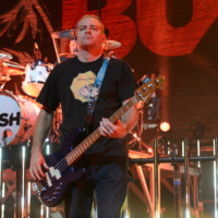 Corey Britz performs with Bush in Hollywood, Florida, on May 12, 2026. The performance was part of the "The Land of Milk and Honey" tour. (Photo by Geoffrey Clowes/Sipa USA)