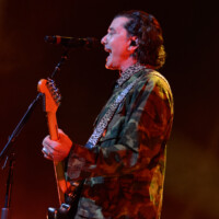 Gavin Rossdale performs with Bush in Hollywood, Florida, on May 12, 2026. The performance was part of the "The Land of Milk and Honey" tour. (Photo by Geoffrey Clowes/Sipa USA)