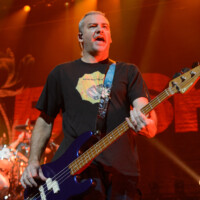 Corey Britz performs with Bush in Hollywood, Florida, on May 12, 2026. The performance was part of the "The Land of Milk and Honey" tour. (Photo by Geoffrey Clowes/Sipa USA)