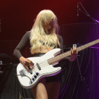 Gaby Elise performs with James and the Cold Gun in Hollywood, Florida, on May 12, 2026. (Photo by Geoffrey Clowes/Sipa USA)
